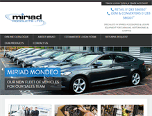 Tablet Screenshot of miriad-products.com